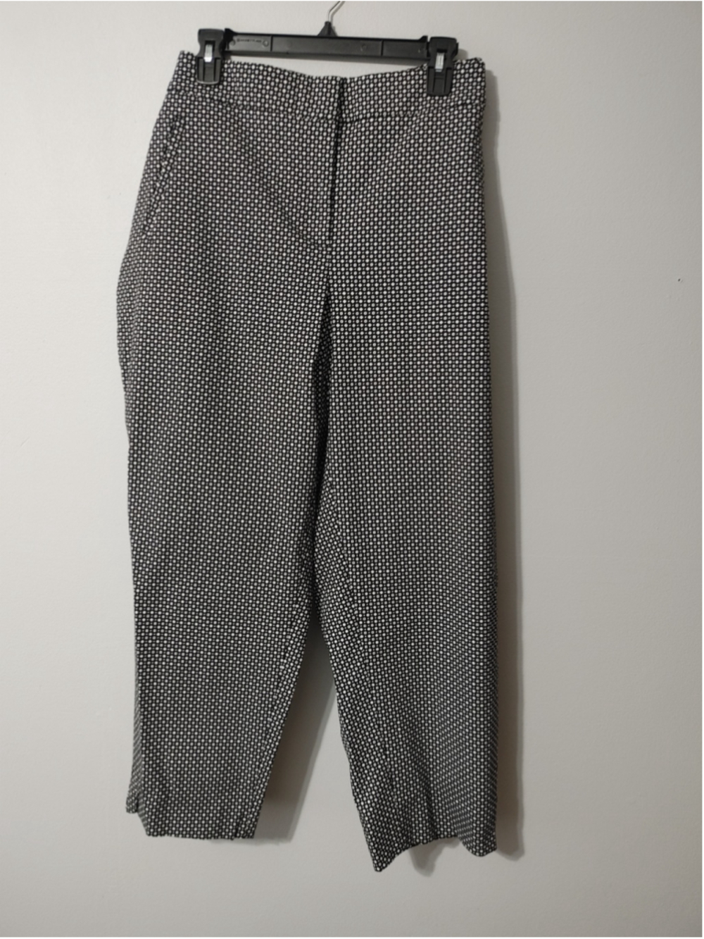 Women's Lane Bryant Trousers Size 22 Black White Geometric Print Pants
